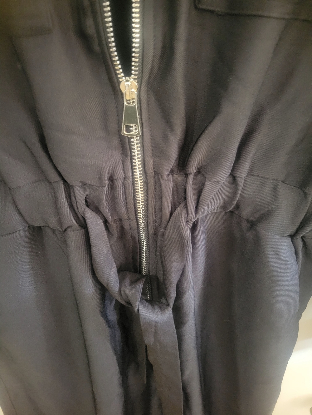 Cupshe Black Utility Jumpsuit – Size Small NWT | Elastic Waist, Street Chic Stap - Picture 5 of 11